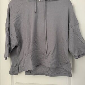 Fabletics Gray 3/4 hoodie